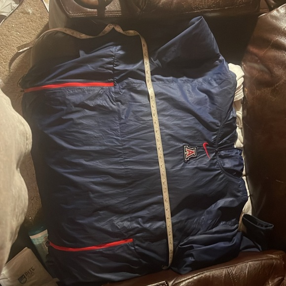 MENS BLUE "A" LOGO JACKET/HOOD SZ 3XL - Picture 7 of 7